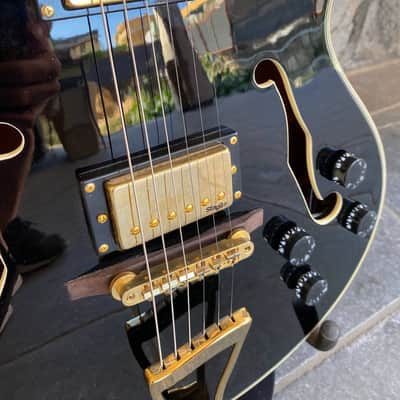 Stagg Custom Semi-Acoustic Guitar – ES-175 Style (Gold Hardware & Block Inlays) image 9