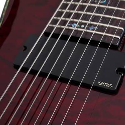 Schecter Hellraiser C-8 Electric Guitar - Black Cherry (103) image 5