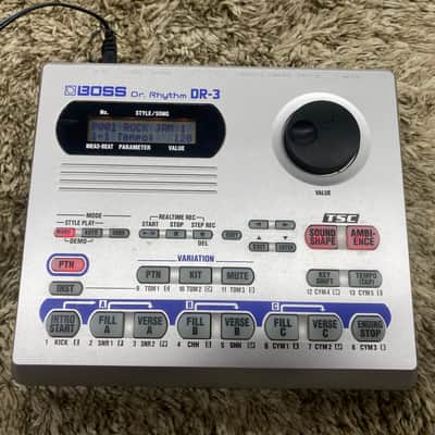 Boss Dr-3 Dr. Rhythm drum Machine with Power Supply