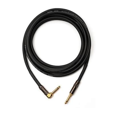 Mogami Platinum Guitar 1/4" TS Male to 1/4" TS Male Right-Angle Cable (30') image 2