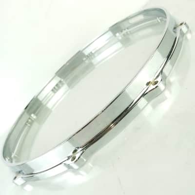 Gretsch 14"Die-Cast 10Lug Snare Drum Resonant Rim/Hoop Vintage 80s Chrome 4165-7 image 6