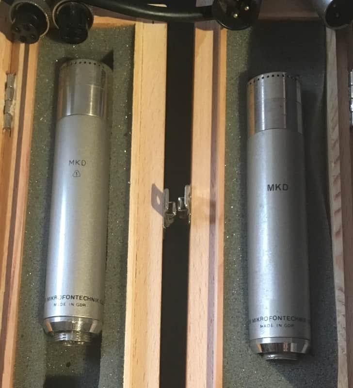 2x Gefell RFT VEB MIKROFONTECHNIK microphones MKD 1960’s image 1