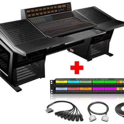 API 1608-II | 16 Ch Console (Unloaded + Automation) with Desk and Patchbay & Cabling Package image 1