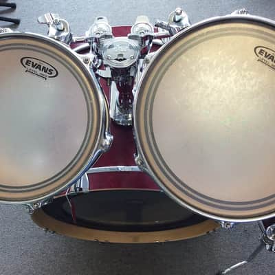 DW Collectrors VLT Satin Cherry Drum Kit 20, 10, 12, 14 (2014) image 6