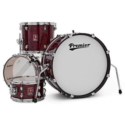 Premier Artist Heritage Series 4 Piece Shell Pack l Includes 10 Inch x 6 Inch Rack Tom, 13 Inch x 11 Inch Floor Tom, 20 Inch x 8 Inch Bass Drum & 13 Inch x 5.5 Inch Snare Drum l Burgundy Pearl Finish l Model PAH20-4SPBUW image 3