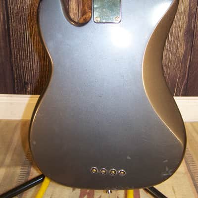 Legendary Vintage Bently Series 10 "P" Bass Guitar, 1990s, Metallic Gray image 3