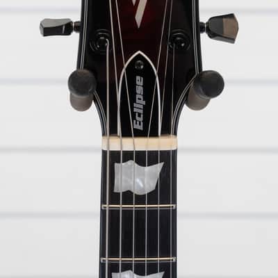 ESP E-II Eclipse Electric Guitar, Ebony Fingerboard, See Thru Black Cherry Sunburst image 19