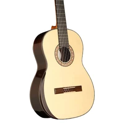 Manuel Rodriguez F-S MAGISTRAL Series All Solid 4/4 Size Armrest Solid Spruce Top Nylon 6-String Classical Acoustic Guitar image 1
