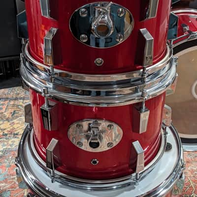 Sonor Made in Germany Mid 70's Champion Red 4 Pc Drum Set 22, 16, 8, 9, Clean! image 14