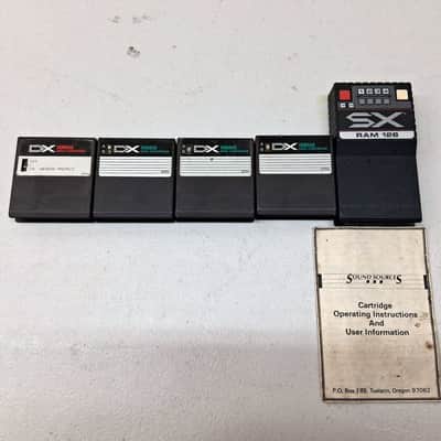 Lot of 5 Yamaha DX-7 Cartridges for Parts or Repair