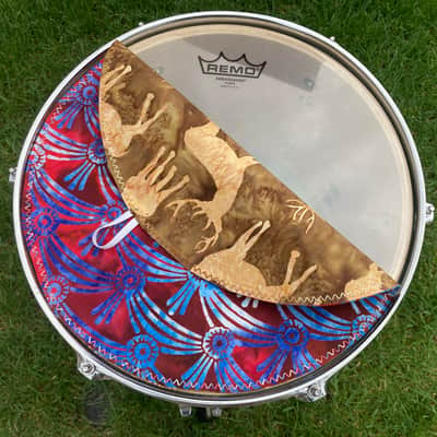 13" reversible Drum Bunny cotton drum cover - partial mute - dampener - compare to Big Fat Snare Drum Quesadilla, Drum Tortilla image 4