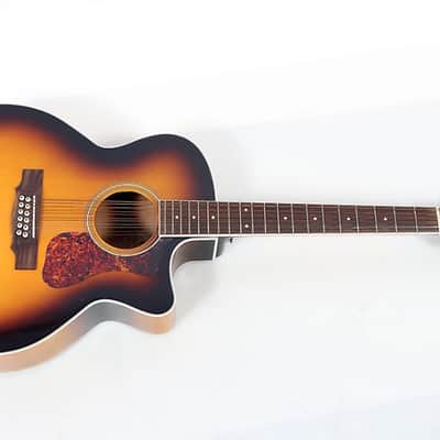 Guild F-2512CE Deluxe 12-String Cutaway Jumbo Acoustic-Electric Guitar - Antique Burst image 1