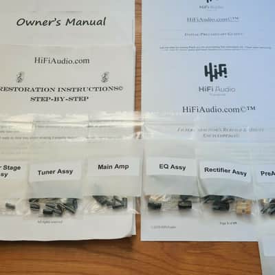 Harman Kardon HK-670 restoration kit filter capacitor repair rebuild fix image 2