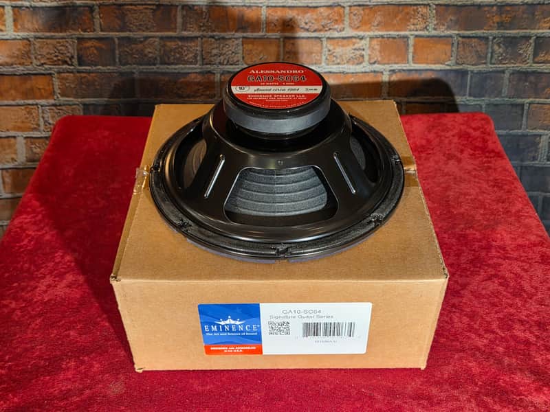 Eminence Allessandro GA10-SC64 10" 20-Watt 8 Ohm Replacement Speaker w/ Original Box #1 image 1