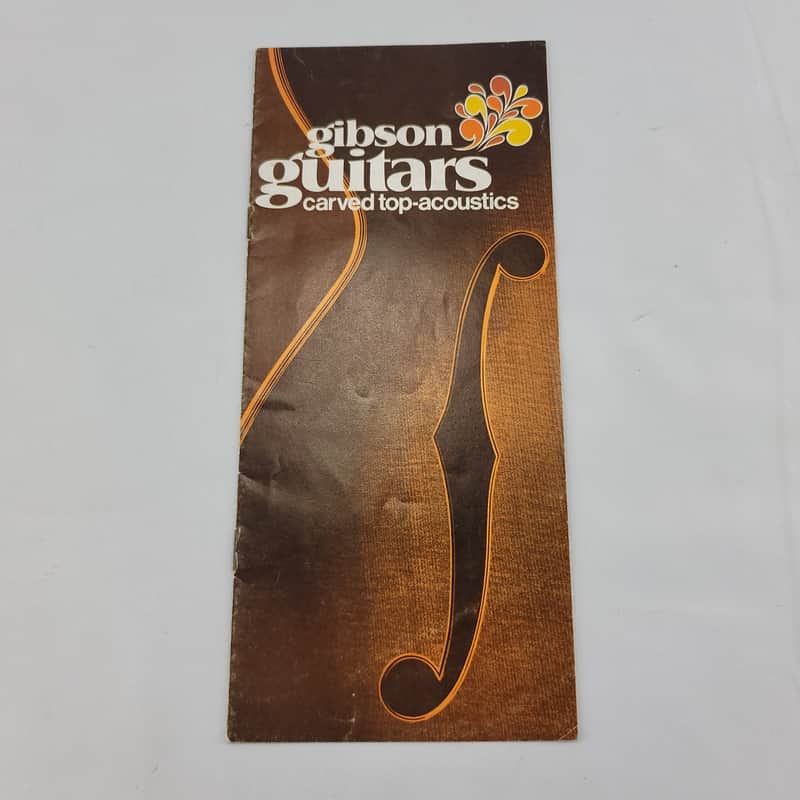 1970 Gibson Carved Top Acoustics Catalog Brochure - Case Candy imagen 1