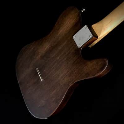 LEFTY! TL66 Custom Relic Build Solid 1-Piece Mahogany Aged Walnut Satin Guitar 7.1 Lb HSC image 9