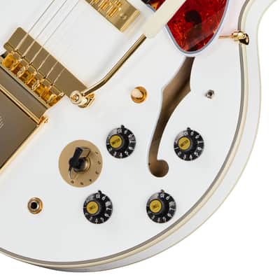 Epiphone Alex Lifeson Signature 1976 ES-355 Reissue Semi-Hollow Electric Guitar - Alpine White image 7