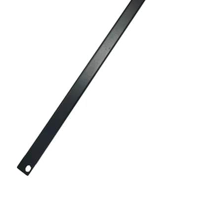LASE 1/2U (Space) Black Heavy Duty Flanged 16GA Blank Rack Case Panel 19" x 0.875" image 1