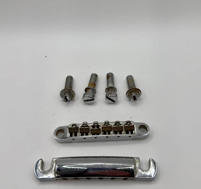 Ibanez LP Bridge Made In Japan MIJ W/ Matching TP ABR Style 1970s - Chrome image 1