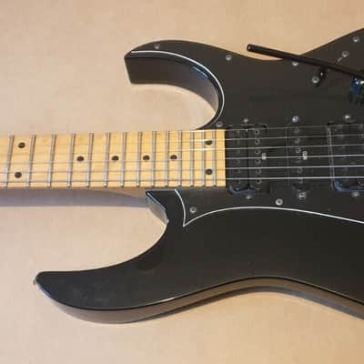 Ibanez RG Series RG350MZ Floyd Rose Electric Guitar Black Maple Neck image 3
