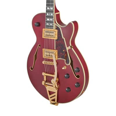 D'Angelico Deluxe Bob Weir III Floor Model Save!2026 - Satin Trans Wine image 4