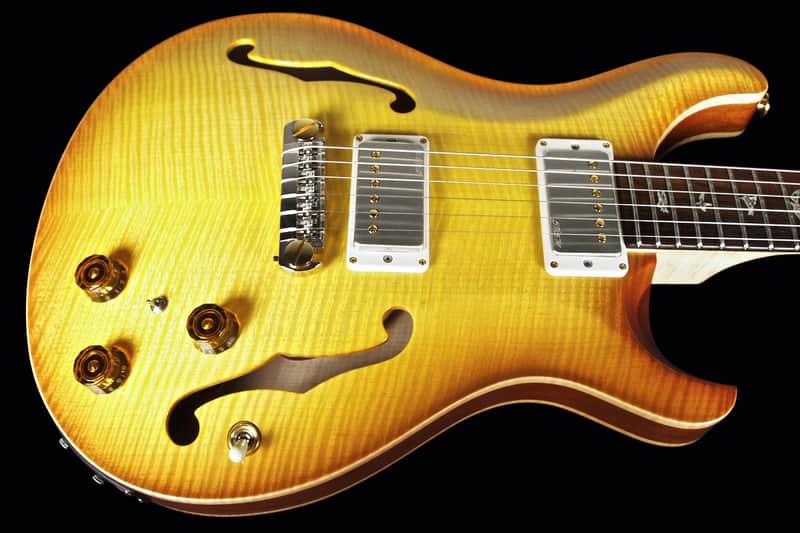 2013 Paul Reed Smith PRS Hollowbody II Artist Package w Piezo Brazilian Livingston Lemondrop image 1