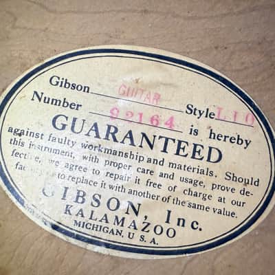 ON HOLD - 1935 Gibson L-10 Early Advanced 17" Model image 15