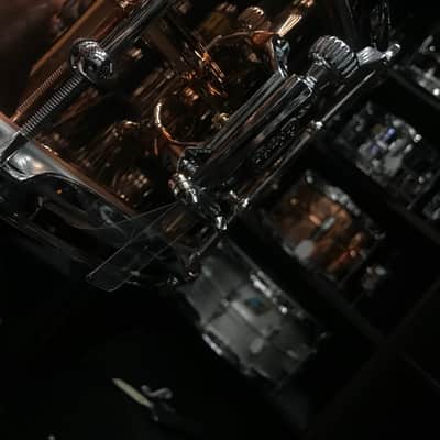 Ludwig USA Drums LC662T Polished Copper Phonic 6.5×14 Snare Drum w/ Tube Lugs image 5