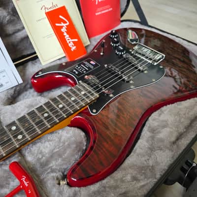 Fender American Ultra Stratocaster BRAND NEW Limited Edition FSR Umbra Burst Tiger Flame Top American Strat image 5