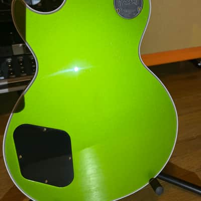 Gibson Custom Shop Made 2 Measure Les Paul Custom w/ Ebony Fingerboard Gloss Gecko Green Sparkle image 18