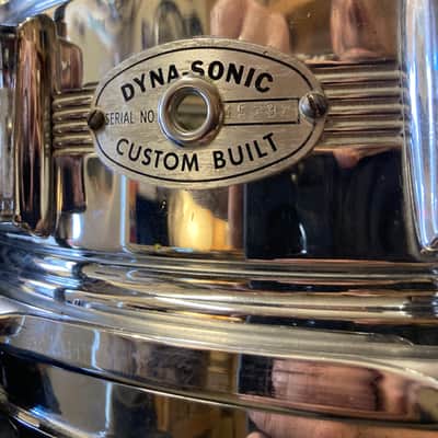 Rogers - 5x14" Dyna-Sonic Snare Drum 1968-1971 - Chrome Over Brass image 7