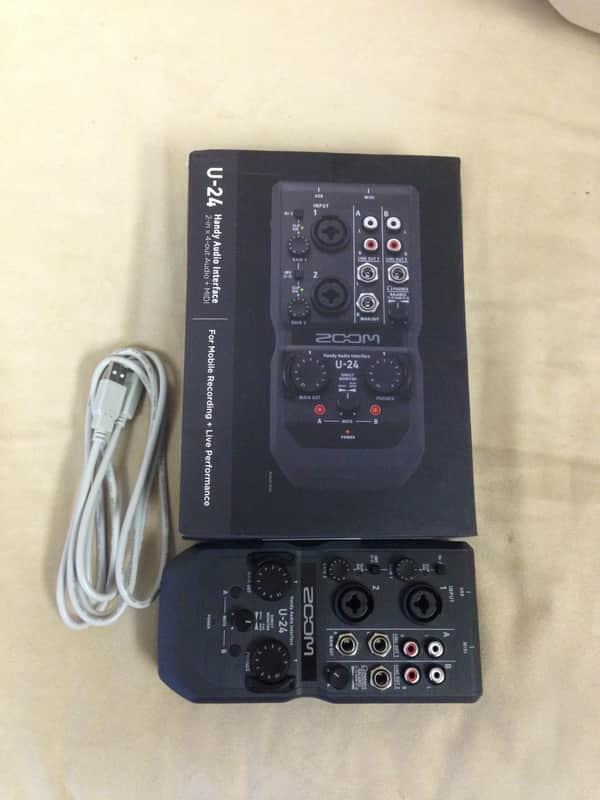 Zoom U-24 Portable Audio Interface 2016 Black image 1