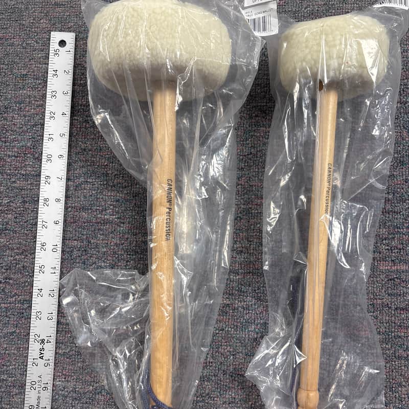 Cannon Percussion Gong Mallets 2 Sizes brand New image 1