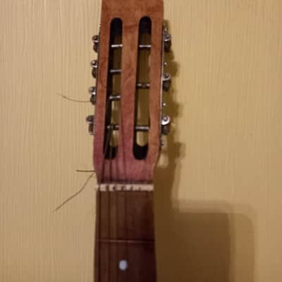 Unique Acoustic Guitar 7 string USSR Soviet Chernihiv Pear Shaped Ukrainian Vintage and Rare image 3