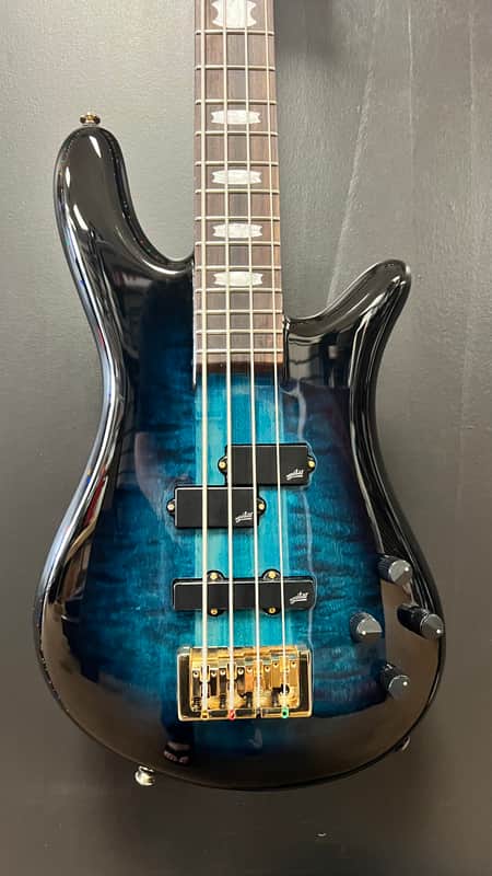 Spector Icon-NS neck through 4 string 2026 - Black & Blue