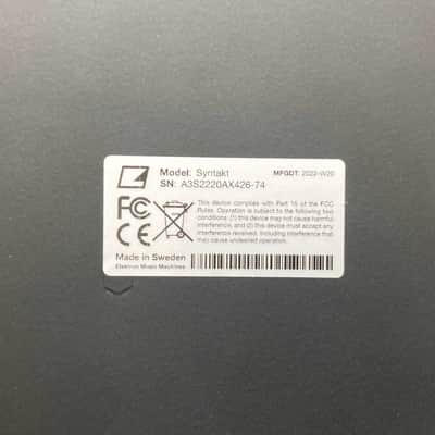 Elektron Syntakt 12 Track Drum Computer & Synthesizer 2022- Present - Black image 7