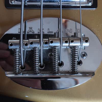 Lakland Joe Osborn # 01 Signature Bass Shoreline Gold w/ OHSC & Frank Hammond Pickups - Jeff Beck Carved His Name On Back!!! image 7