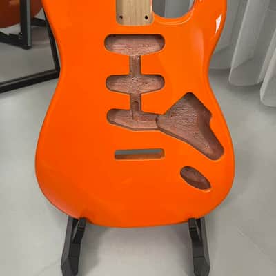 Orange gloss SSS Alder wood Strat Electric guitar body single single single image 1