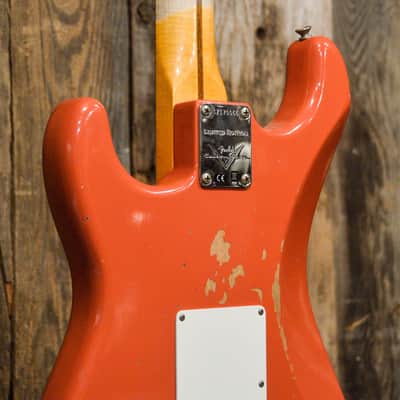 Fender Limited Edition Custom Shop '57 Strat Relic - Aged Tahitian Red image 9