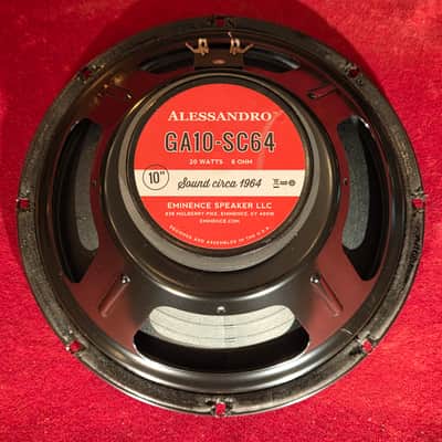 Eminence GA10-SC64 Allessandro 10" 20-Watt 8 Ohm Replacement Speaker w/ Original Box #2 image 2