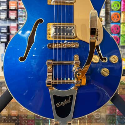 Gretsch G5655TG Electromatic Center Block Jr. Single Cutaway with Gold Hardware - Azure Metallic image 2