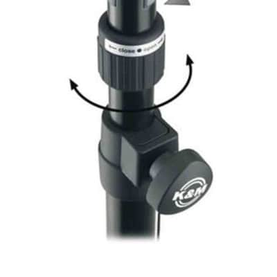 Immagine K&M 21366 Speaker Pole with Ring Lock - Black - 4