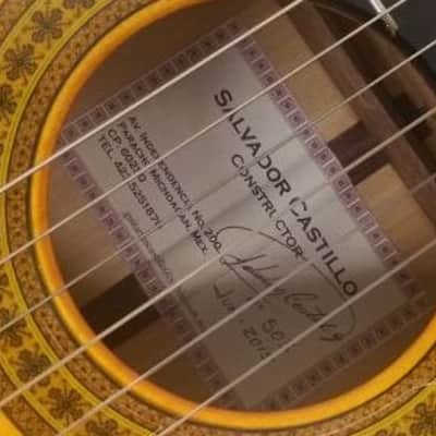 2015 Salvador Castillo Blanca Concert Flamenco Guitar w/ HSC image 7