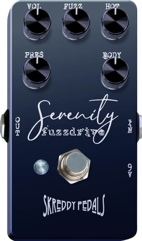 Skreddy Pedals Serenity Fuzzdrive Overdrive/Fuzz Effects Pedal image 1