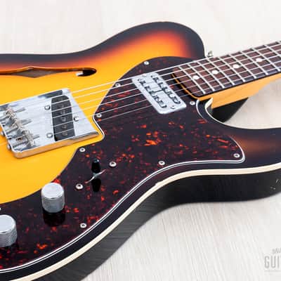 2011 Fender Custom Shop Masterbuilt Yuriy Shishkov 1963 Telecaster Thinline B-Bender Sunburst w/ Case, COA, Tags image 6