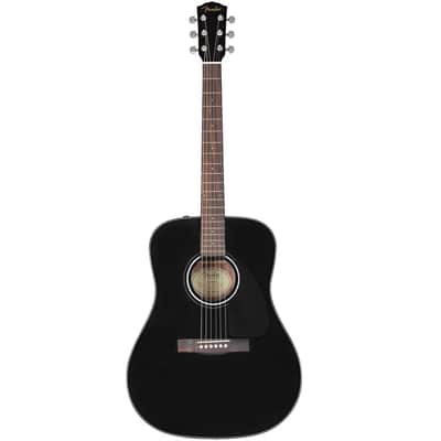 Fender CD-60 v3 Dreadnought Acoustic Guitar with Case - Black image 1