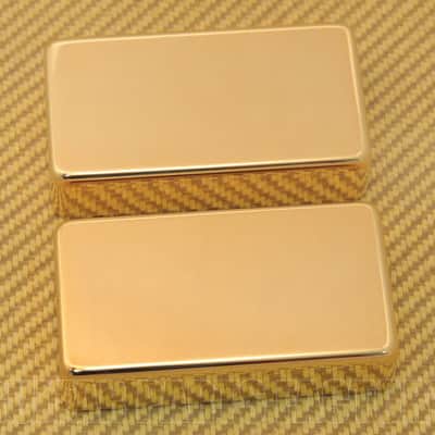 PC-0307-002 (2) Gold No Hole Covers for Gibson® PAF Style Humbucker Pickups