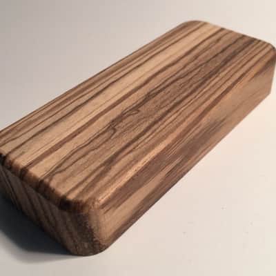 Guilford Zebrawood P-90 Pickup Cover - No pole piece holes - Single Cover - USA image 2