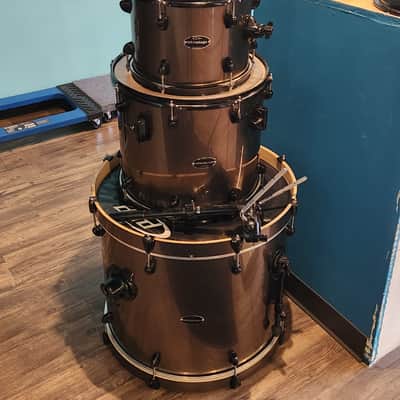 PDP Mainstage By DW 4pc Drum Kit 10/12/14/22 Bronze Metallic image 1