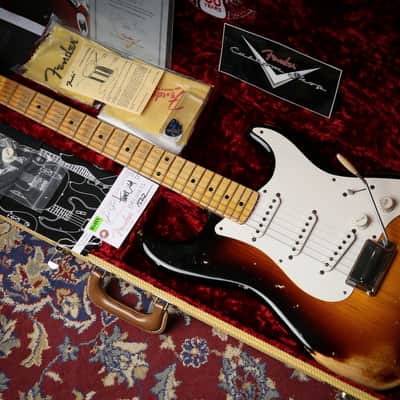 Fender USA Custom Shop 54' Stratocaster Heavy Relic Two Colour Sunburst image 1